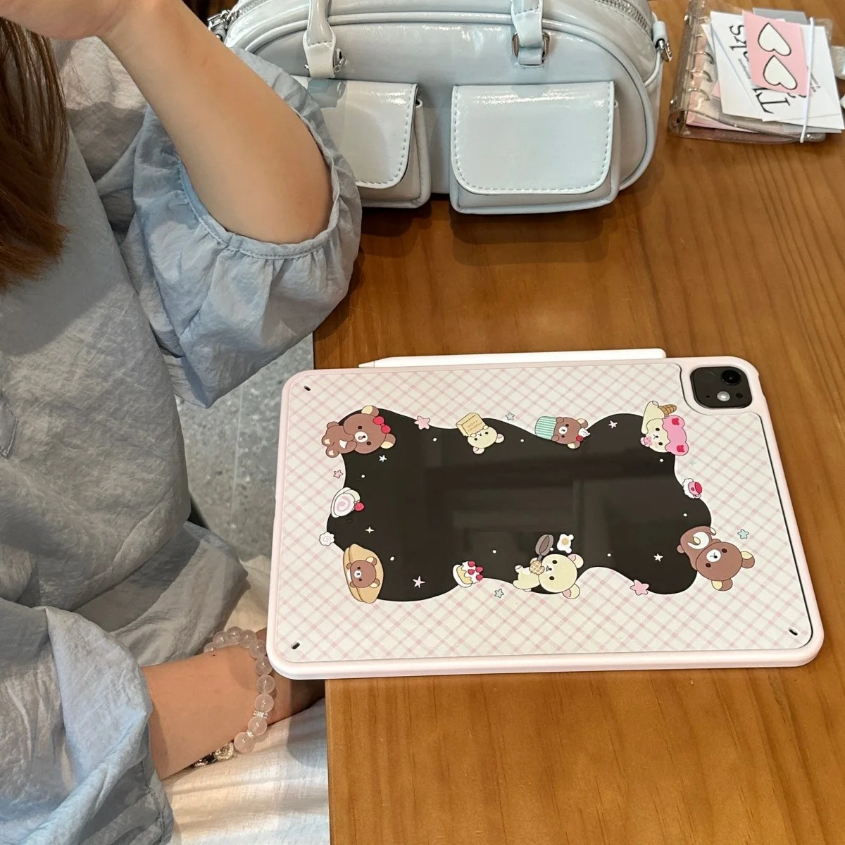 حافظة لجهاز آيباد ميني 6/7/A16/Air 11/13/Pro11/13 2024/2025/Air 5th/Air 4th Star غطاء لوحي