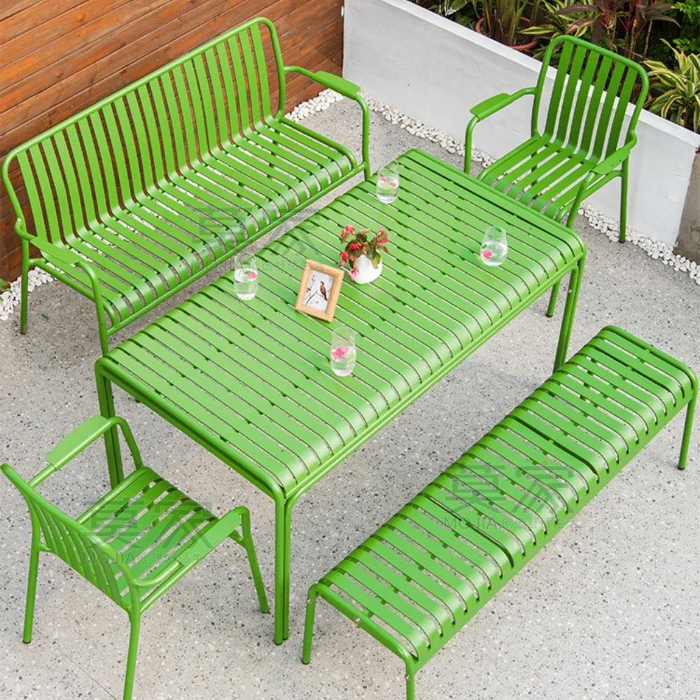 

Home Courtyard Nordic Three Five-Piece Outdoor Outdoor Garden Balcony Occasional Table and Chair Modern Minimalist