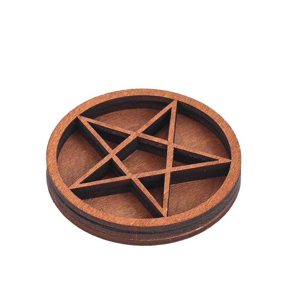 1:12 Miniature Dollhouse Furniture Wood Crystal Gemstone Trinket Shelf Display Tray Storage Box Multiple Compartment Wicca Decor
