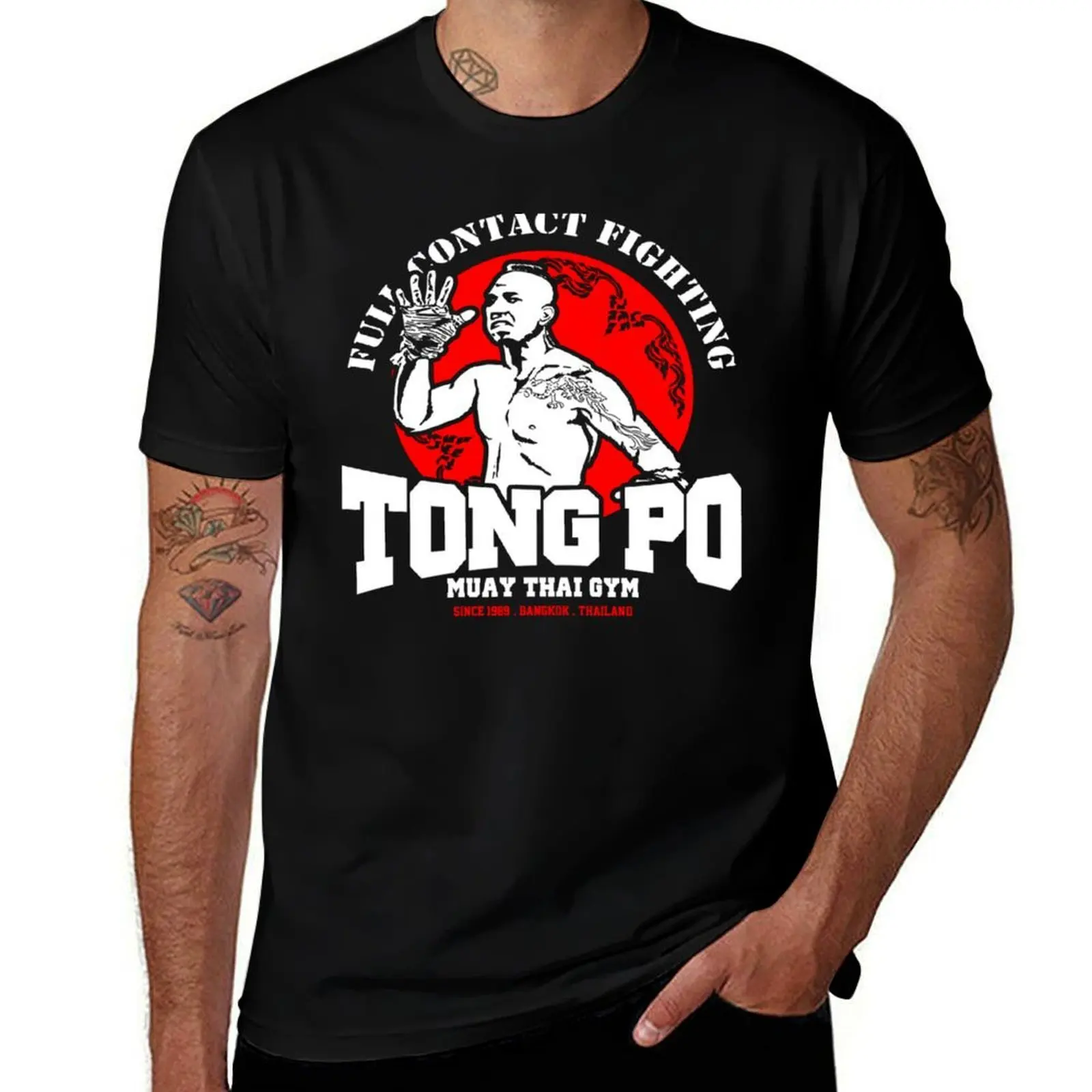 New Tong PO Muay Thai Fighter Villain Kickboxer Van Damme Movie T-Shirt Classic Basic Casual T-Shirt