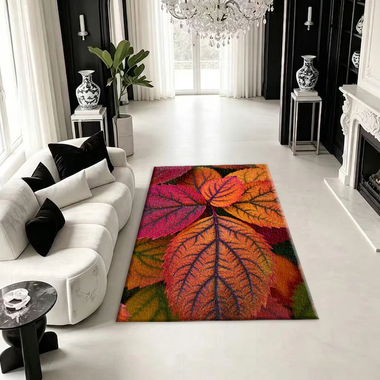 Vintage Floral Print Carpet Floor Decorations Home Decor Living Room Large Area Rug Art Decorative Floor Mat