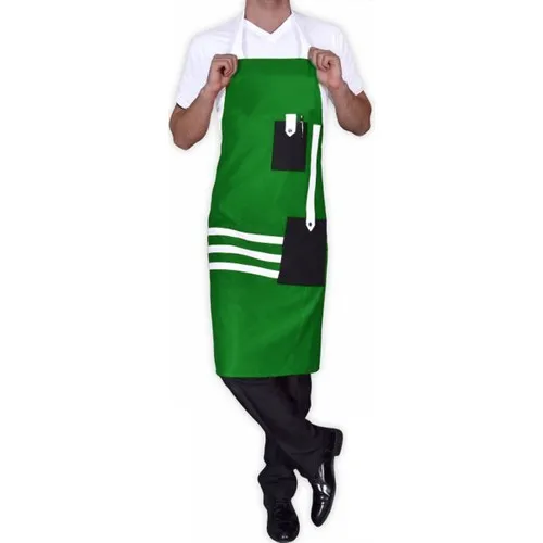 Medusa Forma Bib Apron Master Chef-Barista-Cook-Barber-Tattoo-Kitchen-Chef Waiter Apron green