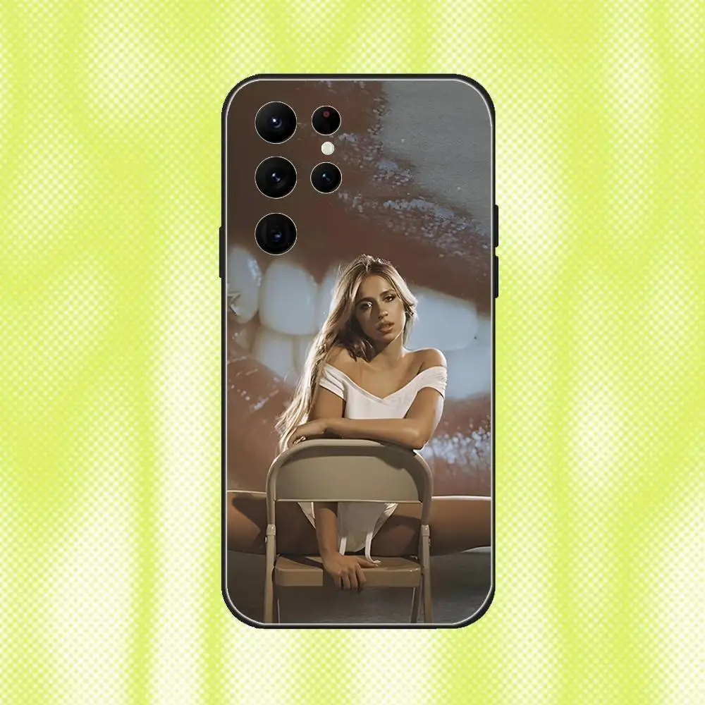 حافظة T-Tate Mcrae قريبة جدًا لماذا حافظة هاتف لهاتف Samsung S 25,24,23,22,30,21,10,9,Ultra,Plus,Lite,FE,4,5G حافظة ناعمة سوداء