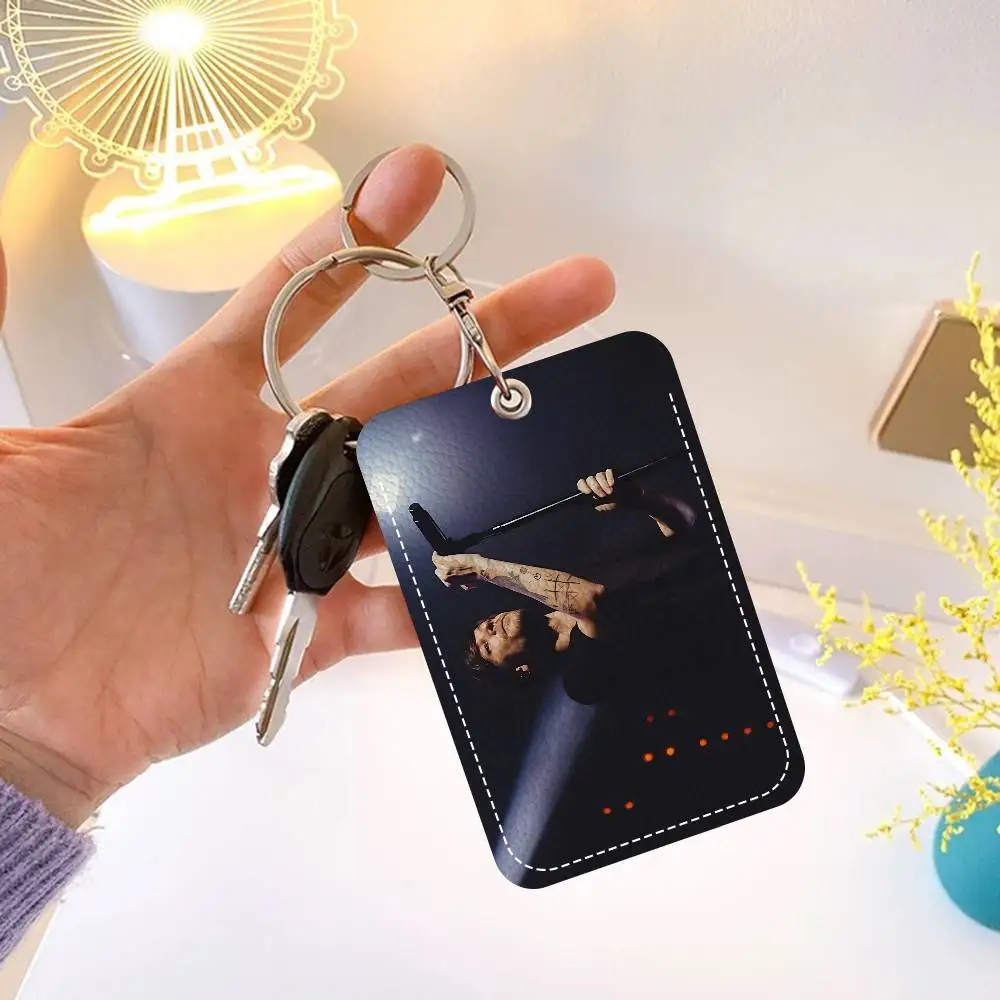 Classic Singer L-Louis T-Tomlinson Holder Keychain With Keychain For Access Card Bus Pass & Card Credit ID Bank Card