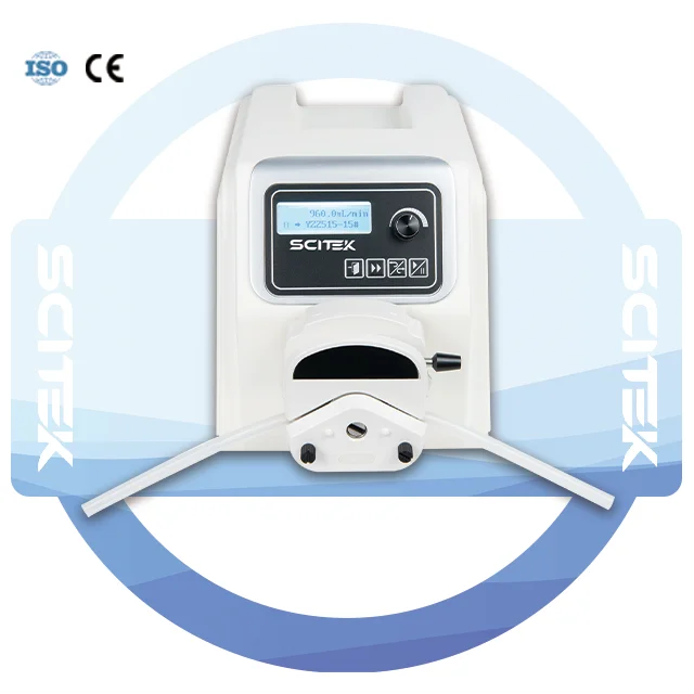 Flow Rate Peristaltic Pump LCD Display 0.0025~570mL/min Peristaltic Pump Advanced Motor Control Technology
