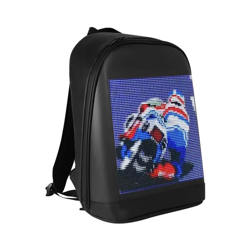 

Рюкзак со светодиодным экраном, прогулочный рюкзак для рекламных щитов, дорожная сумка для ноутбука, умная беспроводная связь с управлением через приложение Wi-Fi, школьная сумка для женщин и мужчин