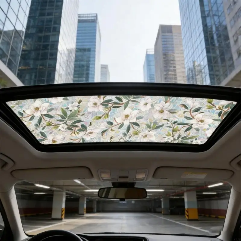 

Colorful Car Sunroof Non Adhesive Film Sunlight Blocking Thermal Insulation Visual Barrier For Auto Home Office Glass X37F