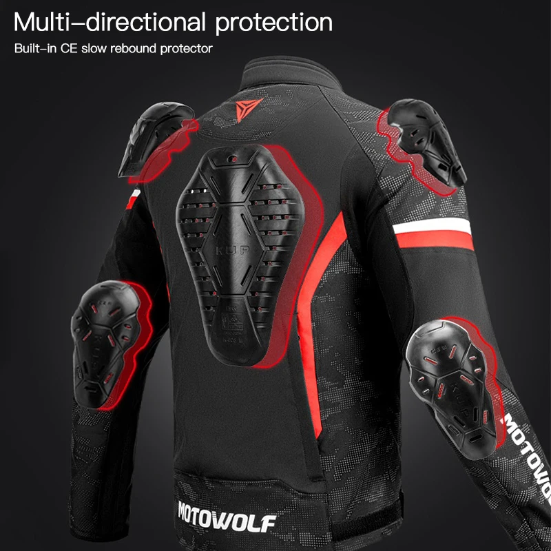 Ropa de montar cálida a prueba de viento para motociclismo, equipo de protección CE incorporado, protector solar, chaqueta cálida impermeable, invierno