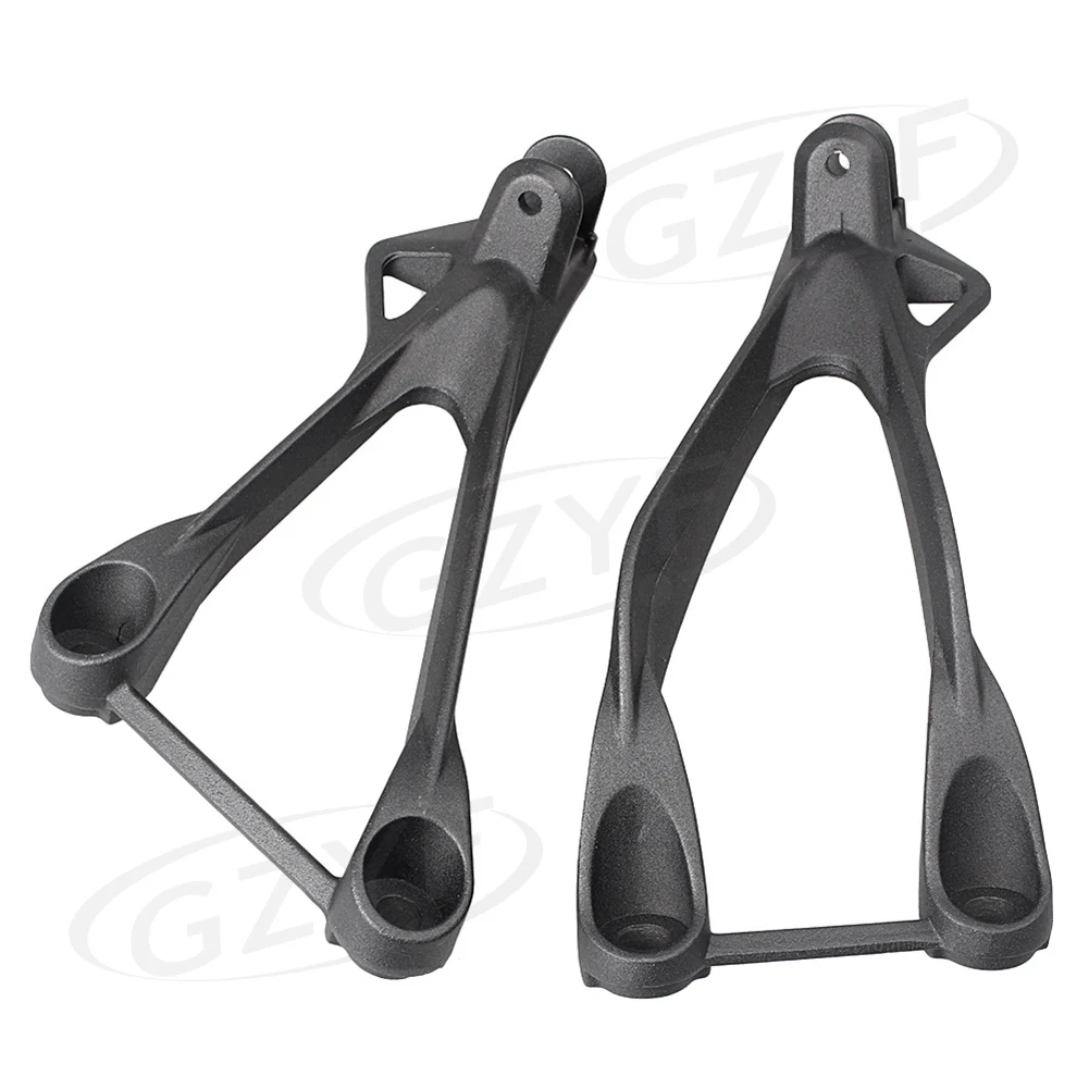 1Pair Aluminum Motorcycle Rear Passenger Footpegs Foot Pegs Footrest Brackets For Kawasaki ZX6R 2005 2006 2007 2008