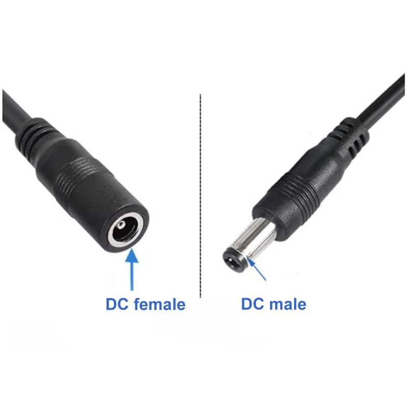 1m 22awg 3A USB 2.0 male to 2 way DC male Female Male Splitter Cable plug 5.5x2.5mm Power supply Cord adapter Connector Strip C1 image 4