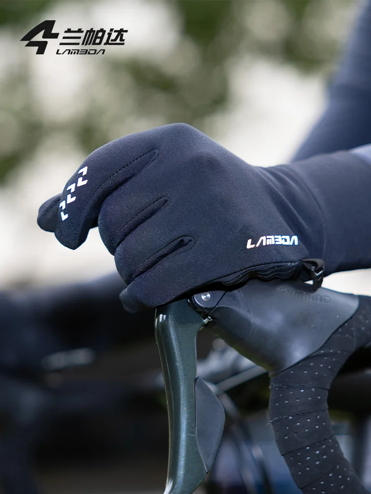 AliExpress LAMEDA Winter Cycling Gloves 5-15℃ Touchscreen Riding Thermal Road Mountain Bike Full Finger Gloves Cycling Accessories for Men