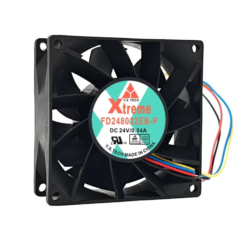 Fan for Y.S.TECH FD248032EB-P DC24V 0.54A 8032 80*80*32MM