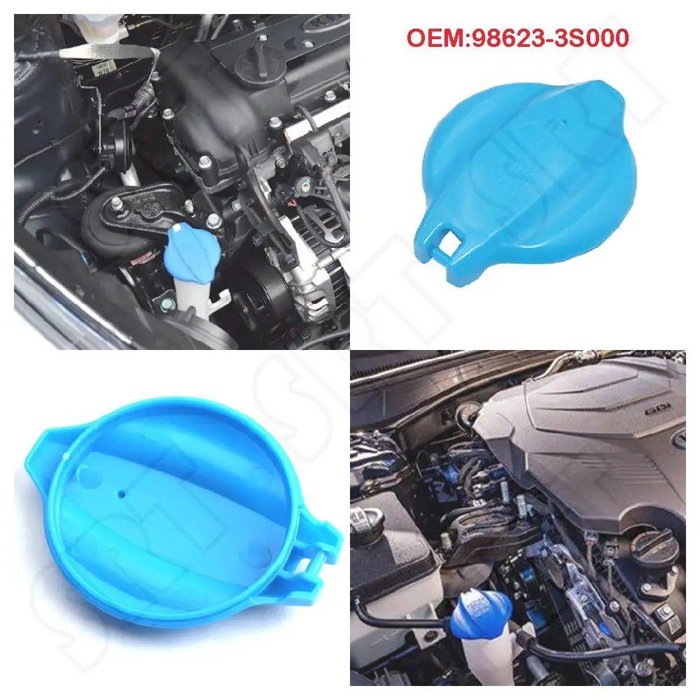 

986233S000 Fits for Kia Cadenza 2014-2016 Rio 2012-2017 Car Accessories Front Windshield Wiper Washer Fluid Reservoir Tank Cap