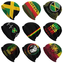 Jamaican Flag Beanie Cap Unisex Winter Warm Bonnet Homme Knitted Hats Outdoor Ski Jamaica Rasta Reggae Skullies Beanies Caps