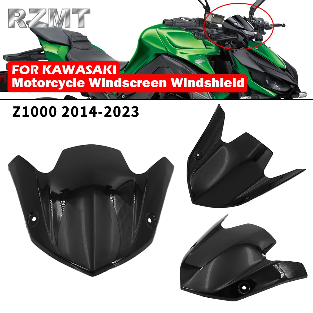Z-1000 For Kawasaki Z1000 2014-2023 Z 1000 Windscreen Windshield Shielda Double Bubble Wind Deflector Motorcycle Accessories