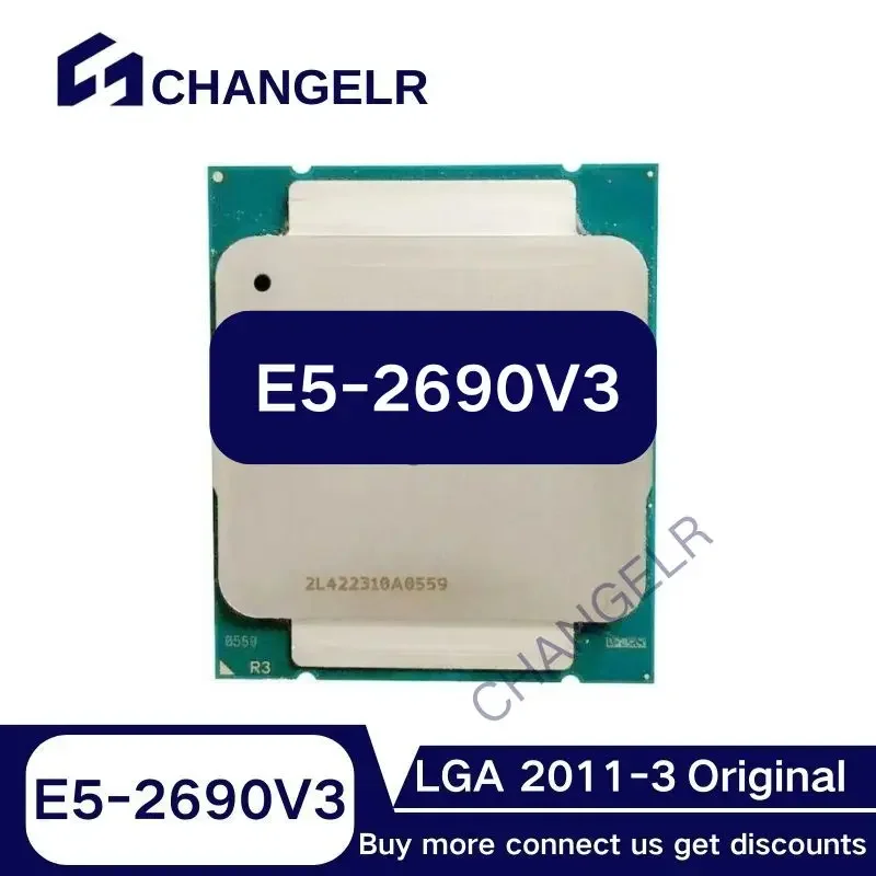 

E5-2690V3 SR1XN, 12 ядер, 24 резьбы, LGA2011-3 22 нм, E5-2690 V3, E5 2690 V3, LGA 2011-3