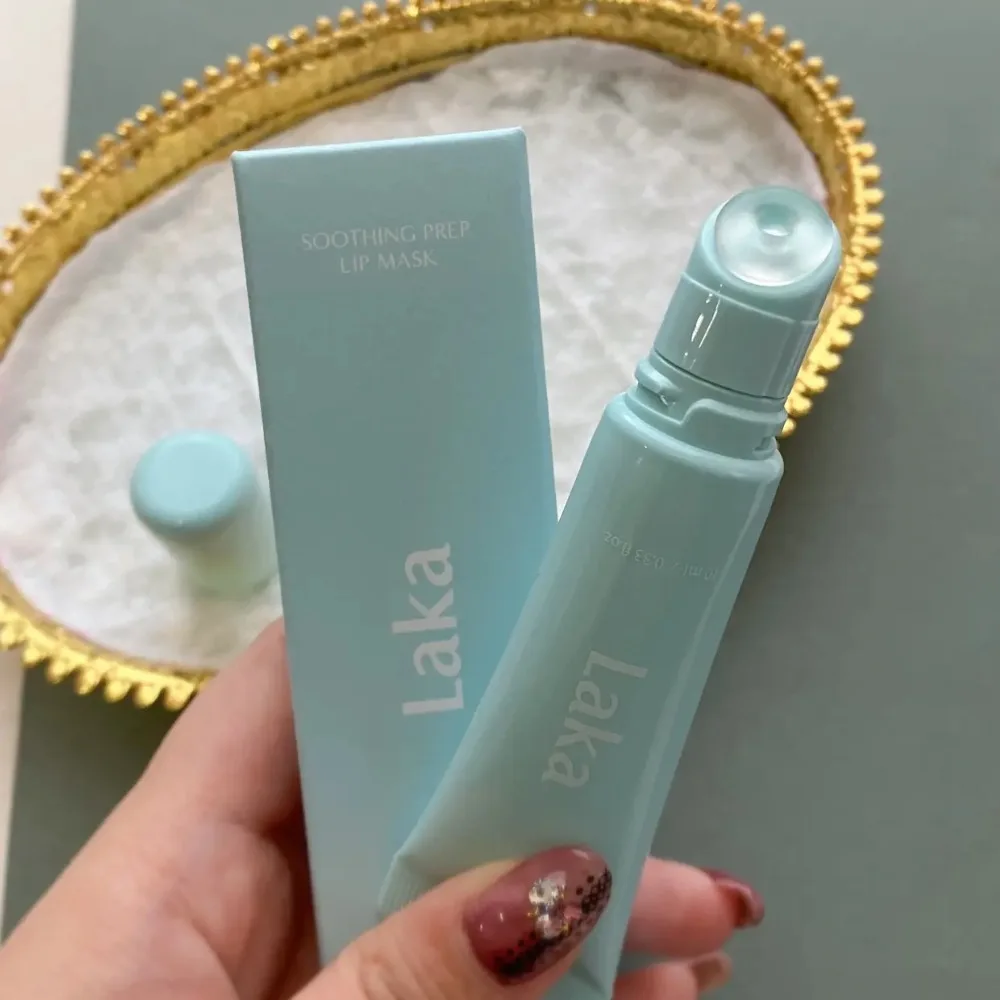 10ml Original 3-in-1 Lip Mask Laka Soothing Prep Lip Mask Soft Quick Peel-Off Mineral Hydrating Moisturizing Cooling Lip Blam