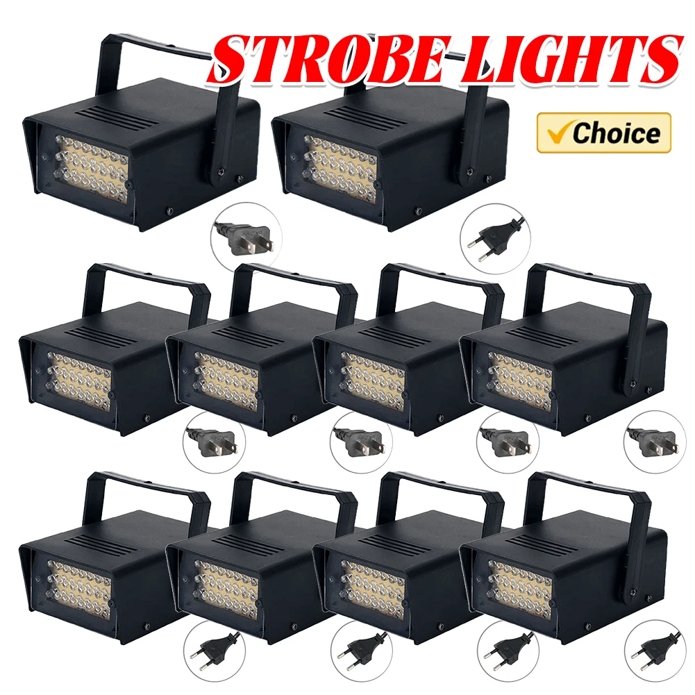 Remote Control Stage Flash Lighting Strobe Lights Gift LED White Adjustable Speed DJ Disco Flash Stage Strobe Lights