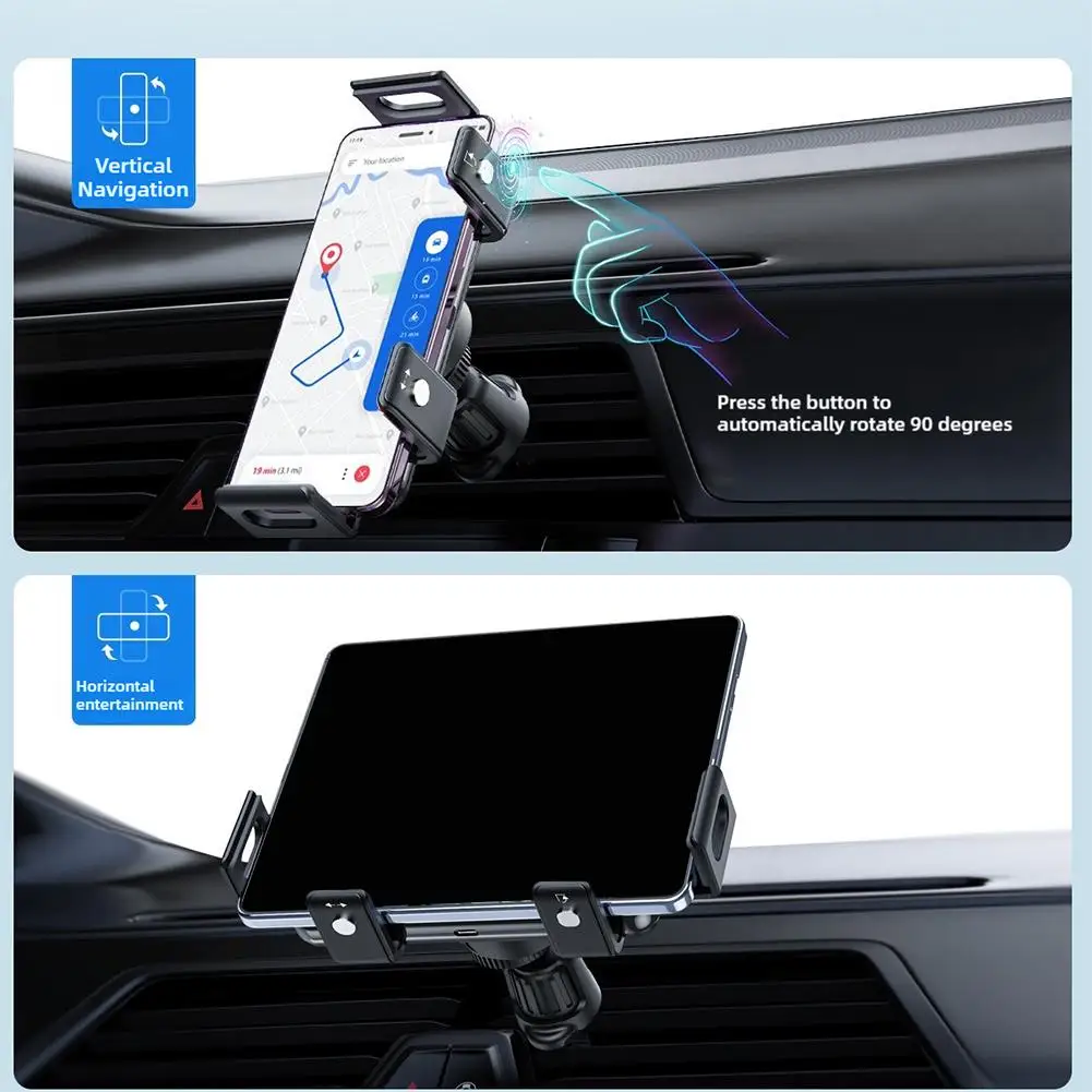 Wireless Fast Charging Suction Cup Auto Phone Holder Universal IPhone Car Smart Angle Air Conditioner Vent  Phone Base