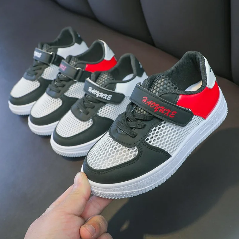 New Summer Children's Mesh Sneakers–Boys' &Girls' Hollow-out Sports Shoes with Breathable Mesh Upper, Spring/Autumn Casual Shoes