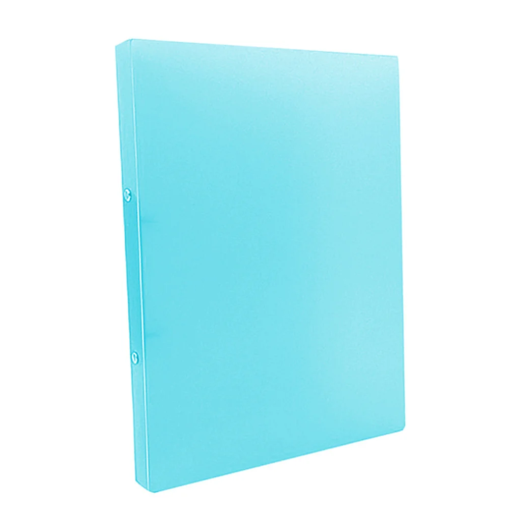 3 قطعة A4 حجم مجلد ملفات المستندات ثقب لكمات فضفاضة ورقة الموثق لتنظيم الأوراق مجلد ملفات المستندات الزرقاء