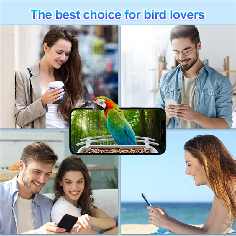 Bird Feeder Video Camera With Solar Panel Wifi Wireless Outdoor Solar Camera Motion Detection Bird Watching Camera