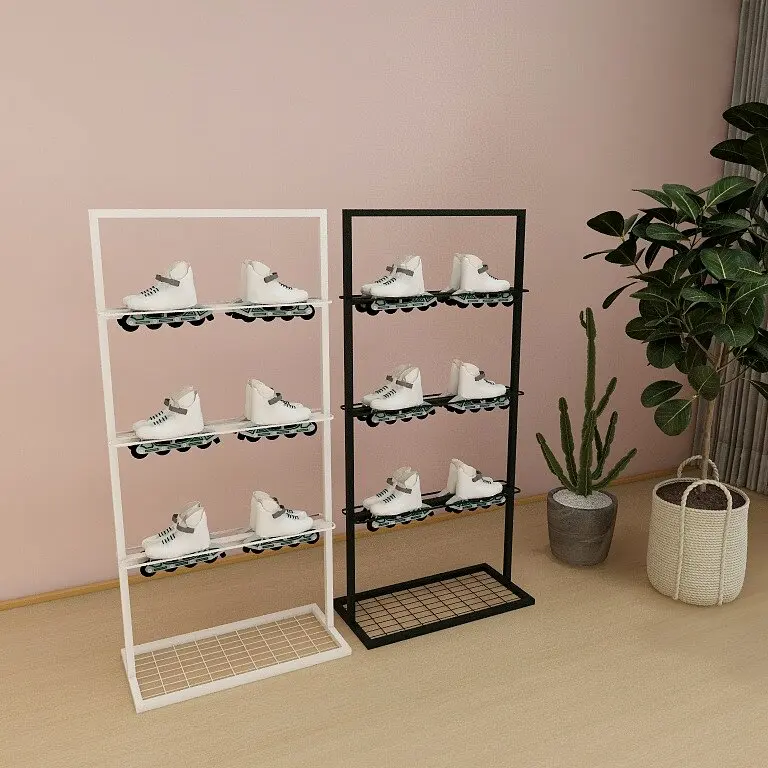 Roller skates display storage floor roller skates  speed shoes adult children universal shelf view 2
