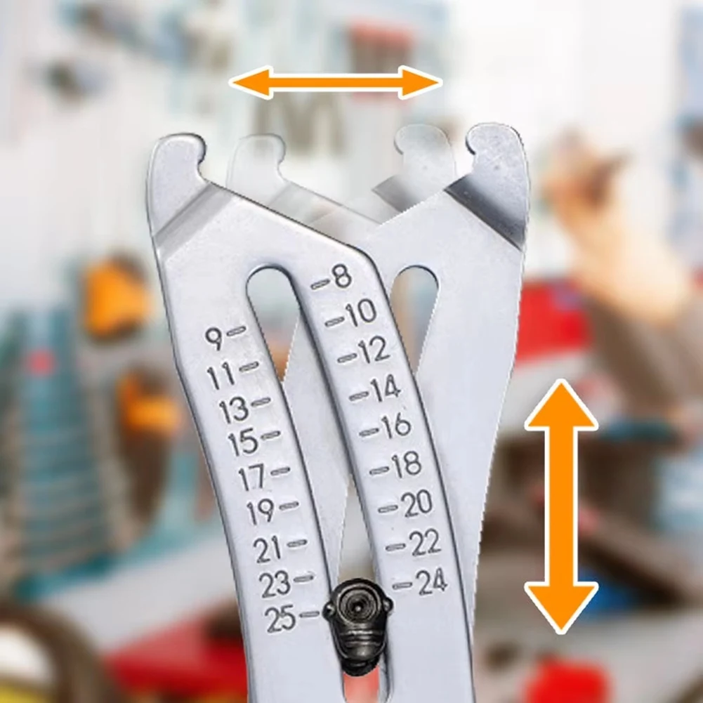 ELBA_Precise Thread Size Checker Keychain Screw Thread Size Measure Tools