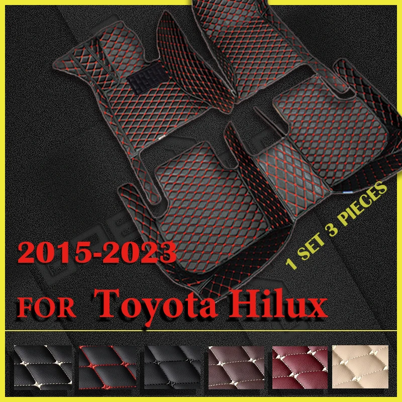 

Car floor mats for Toyota HILUX 2015 2016 2017 2018 2019 2020 2021 2022 2023 Custom auto foot Pads automobile