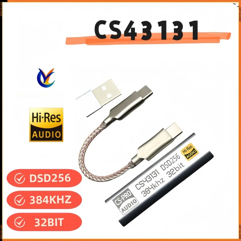 

Compact USB-C DAC Adapter | Portable HiFi Audio Decoder | CS43131+SA9312L | PCM 384kHz & DSD256 | Dual Type-C