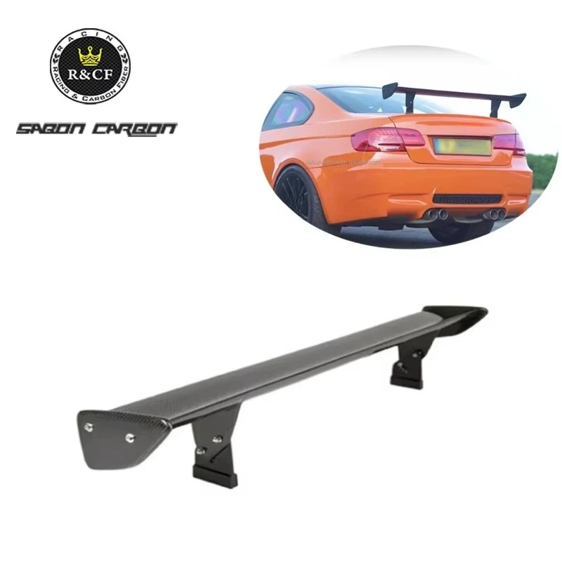 R Style Lightweight Carbon FIber Universal Spoiler Rear GT Wing for BMW E92 E82 F80 M3 F82 M4 F87 M2