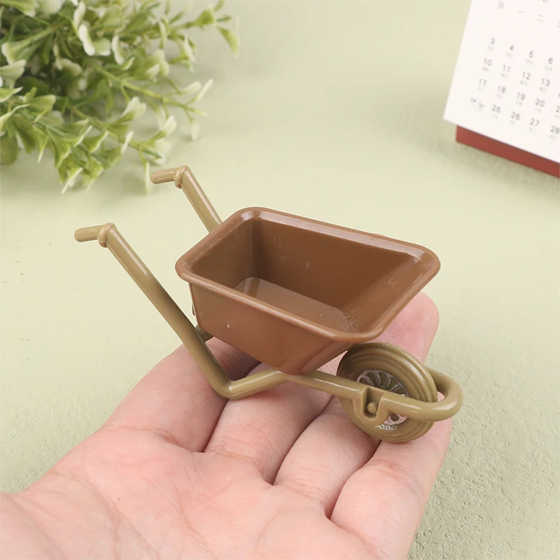 3pcs/set 1:12 Dollhouse Miniature Field Garden Farm Tool DIY Construction Cart Model For Doll House Decor Kids Toys