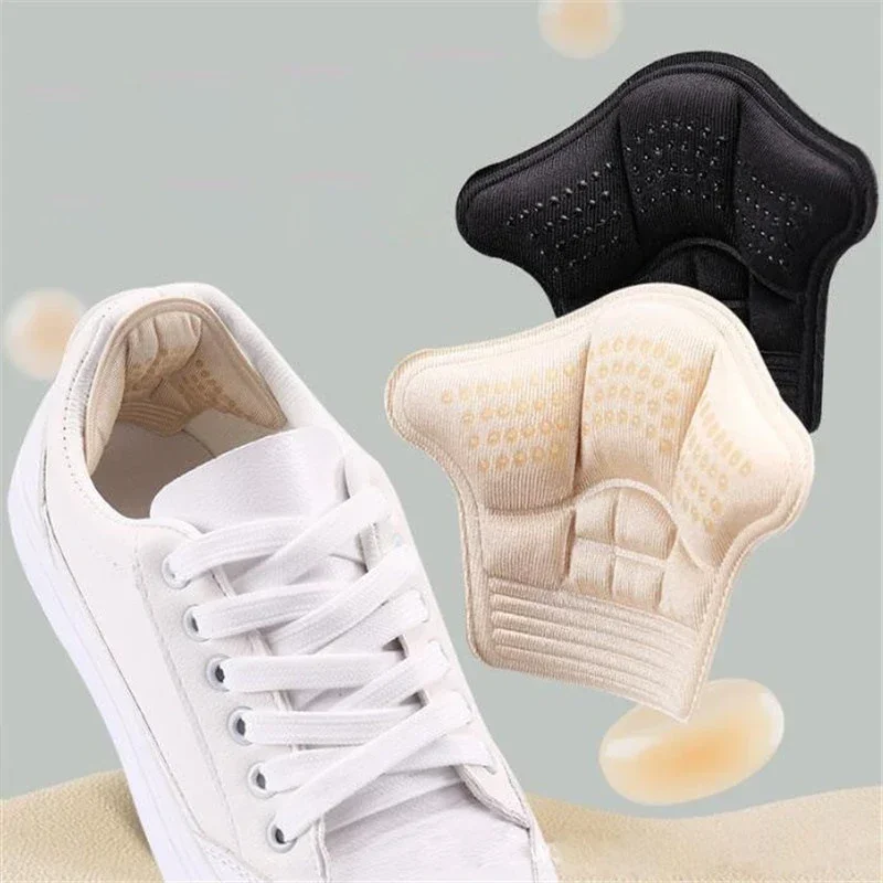 2PCS/4PCS Heel Pads Sneaker Heel Sticker Adjustable Size Anti-wear Feet Pads Cushion High-Heeled Shoes Protector Back Sticker