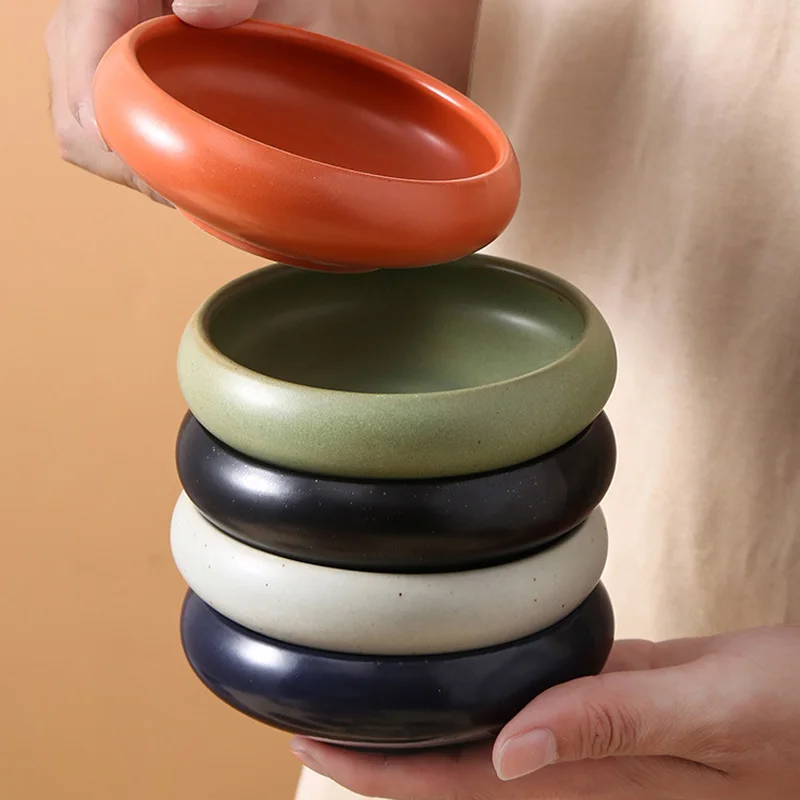 Tigela de cerâmica para salsa, salada, sobremesa, retrô, moda, luxo, presente, aperitivo, mergulho, condimento, utensílios de bar de cozinha