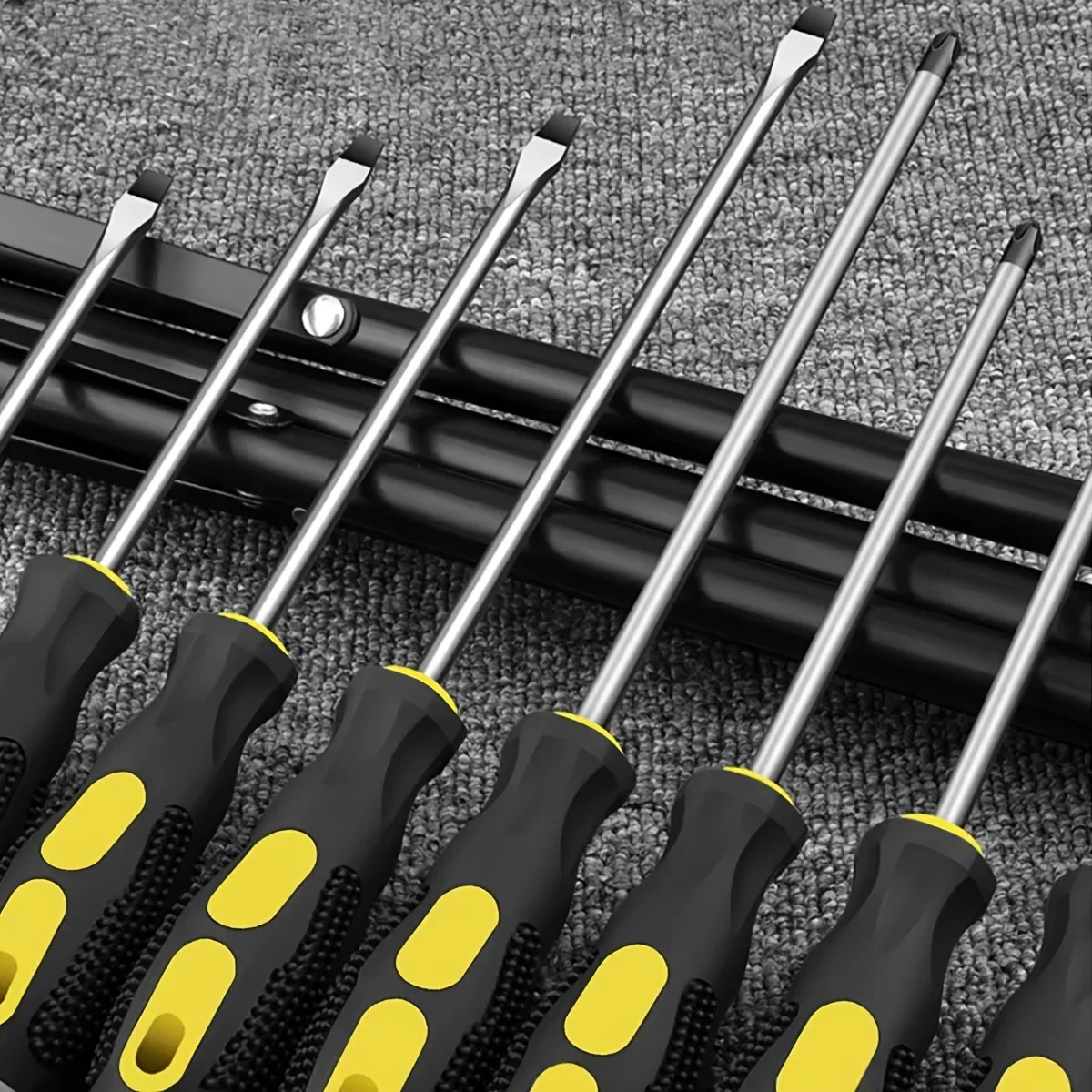 Massage Handle Screwdriver, Flat/cross Screwdriver, Rubber Coated Wear-resistant Handle, Anti Slip