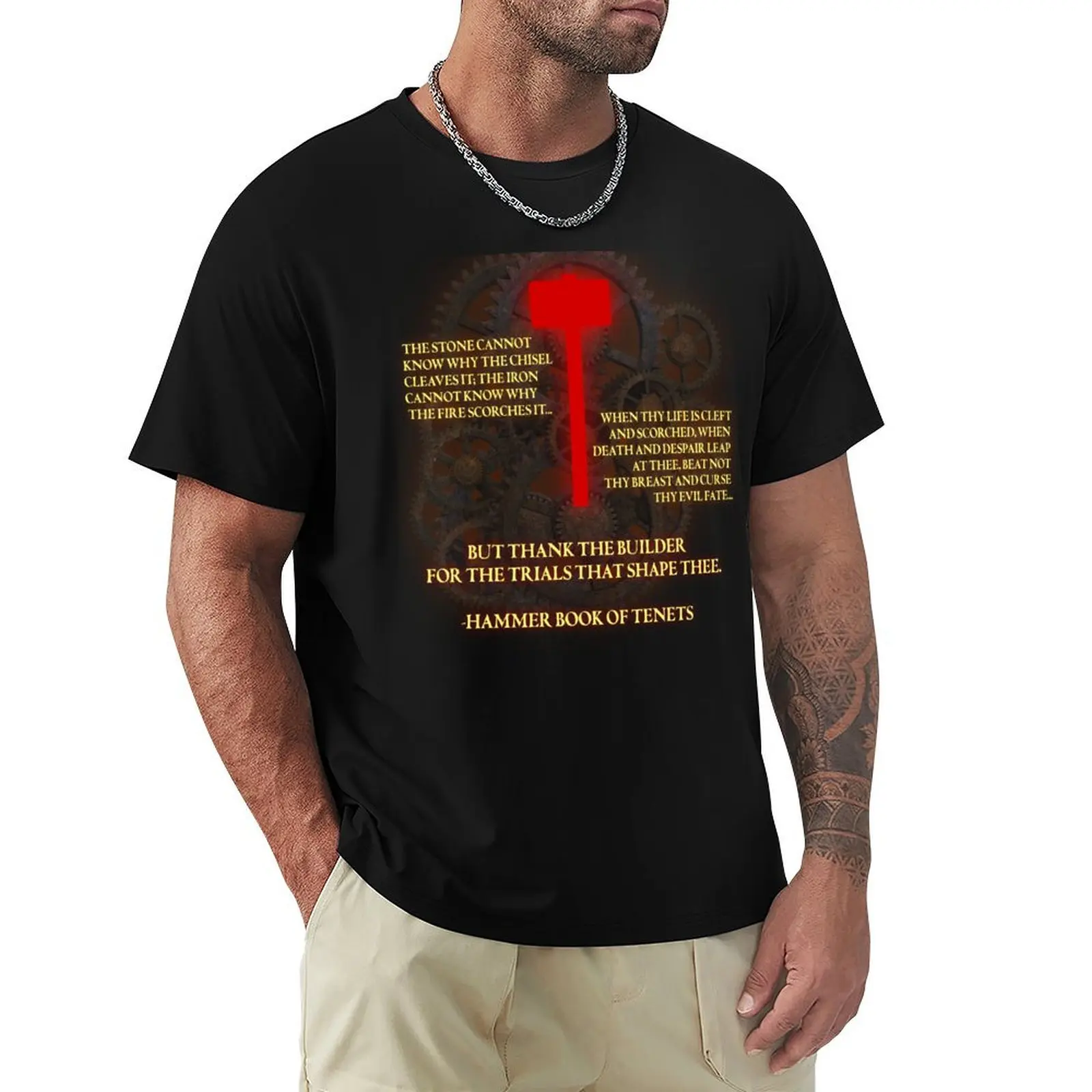 Camiseta Hammerite Prayer Thief The Dark Project, camiseta informal de talla grande