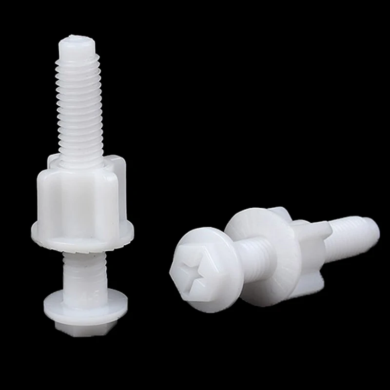 2pcs Toilet Seat Hinge Bolts Screw Fixing Fitting Kit Bathroom Toilet Seat Repair Screws Accessories Tools