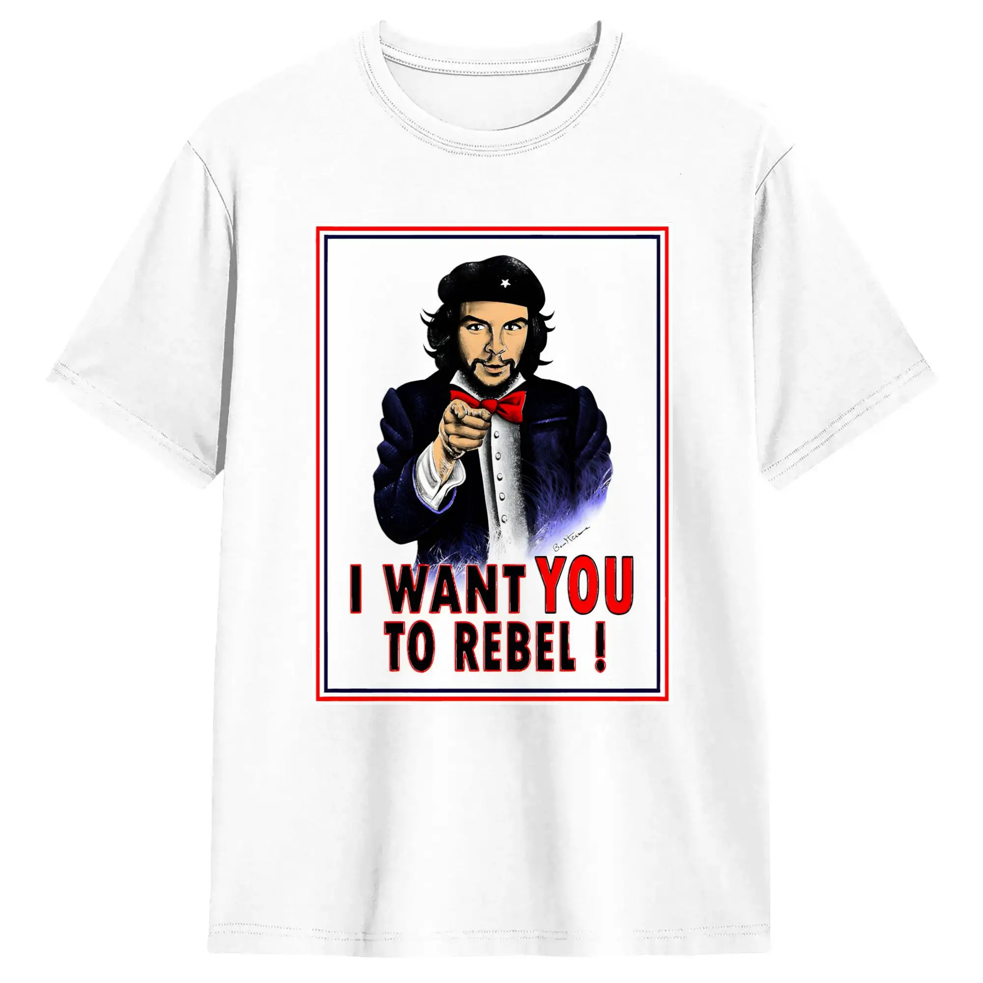 Men Women T Shirt I Want You To Rebel  Ben Heine  T-Shirts Novelty Che Guevara Summer Tees Y2K Casual Cotton Tops Gift Idea