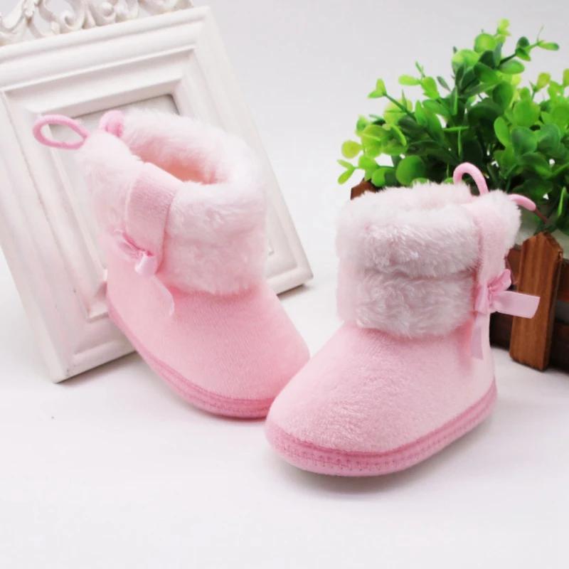 Winter Snow Baby Boots Newborn Toddler Warm Boots Winter First Walkers Baby Girls Boys Shoes Soft Sole Snow Booties