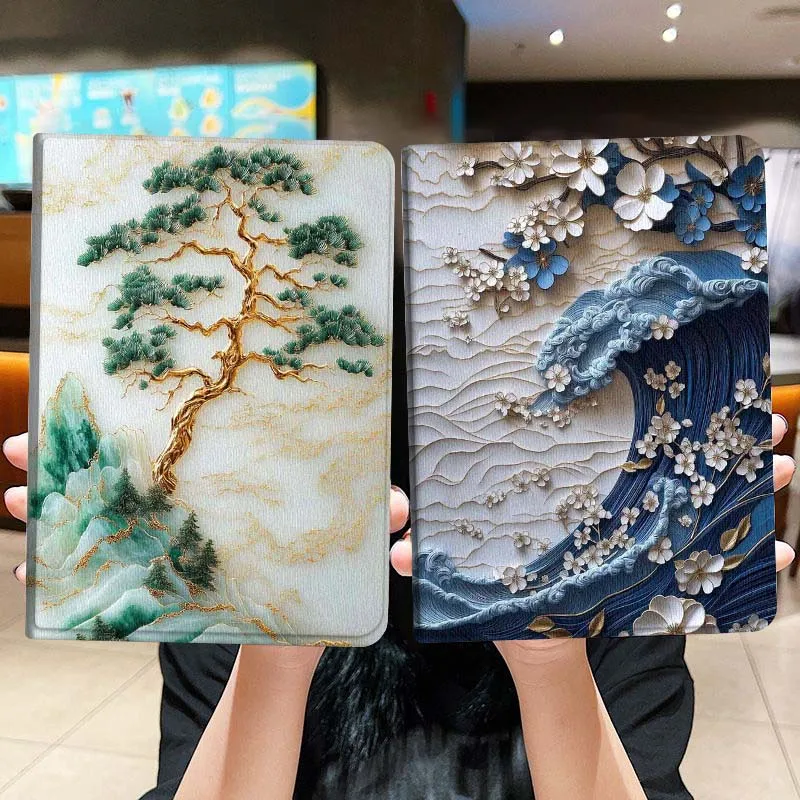 

Модный чехол-книжка с цветочным принтом для iPad Pro, Air, Mini 2, 3, 4, 5, 6, 7, 6-го, 7-го, 10-го, 11-го поколений, 10.2, 9.7, 10.5, 11 дюймов