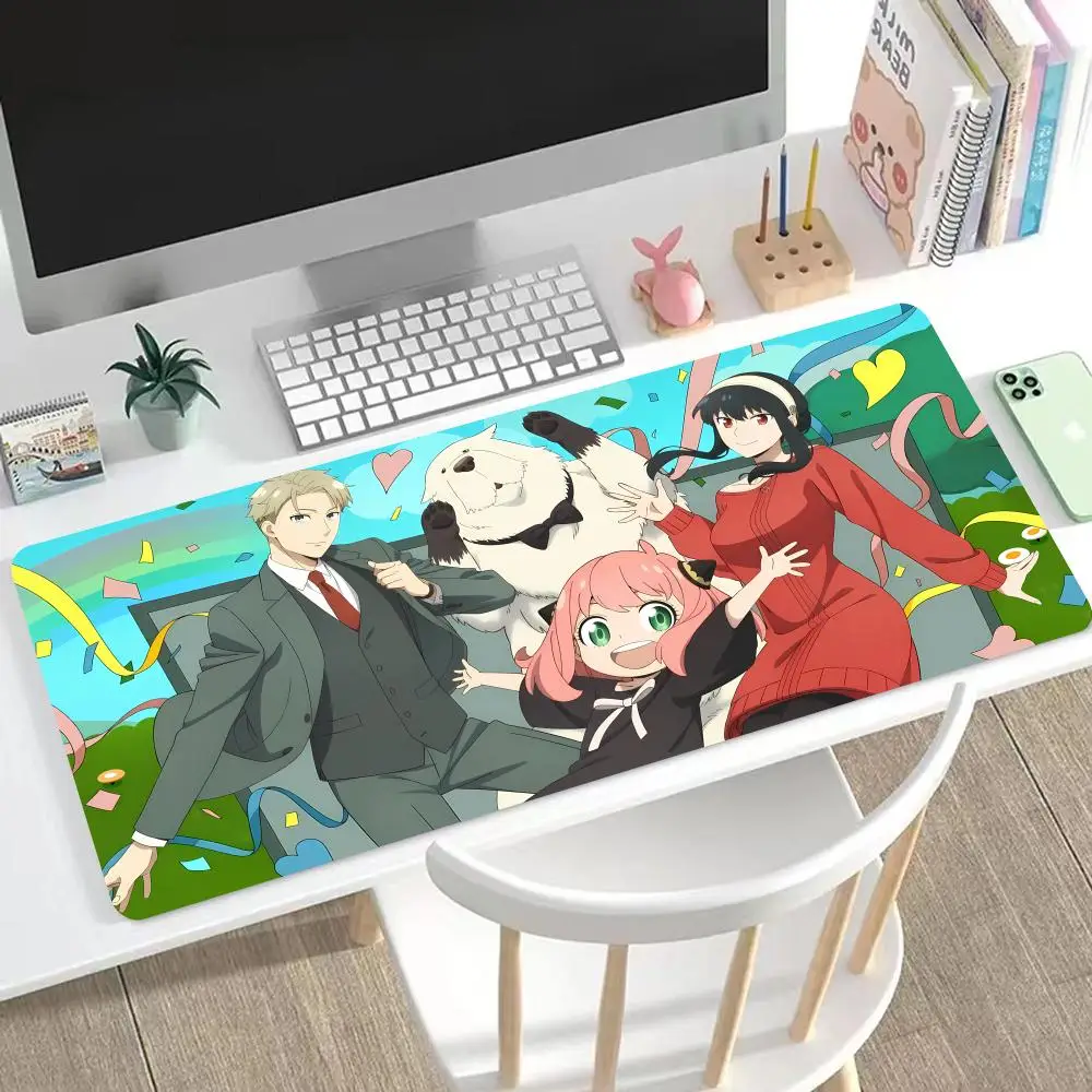 

Mouse Pad Spy-Family Cute HD Mousepad Pad Extended Gaming Keyboard LargeMousepad 90x40cm XXL Gamer Mousepad