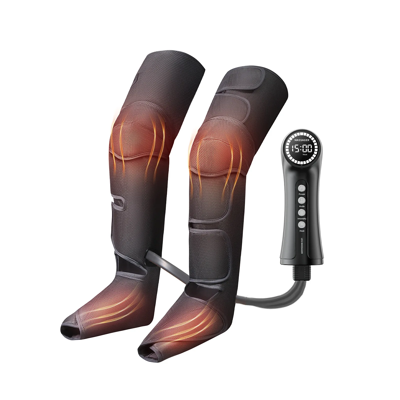 Wireless Air Wave Massager, Long Airbag for Thigh, Calf, Sole, Leg, Body-Focused Foot Massage, English Remote Control