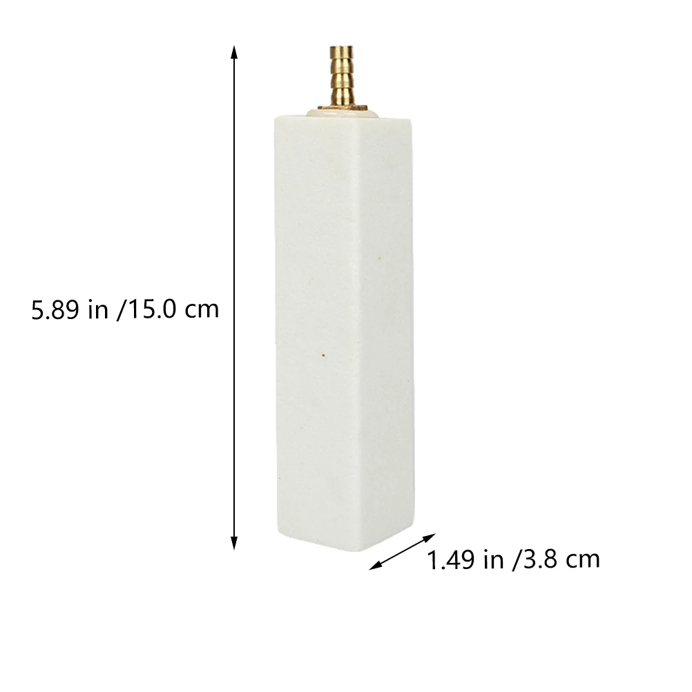 

2 PCS Aerobic Pump Bubble Stone Fish Tank Aeration Air Aquarium Tanks Diffuser Airstone Square White Oxygen