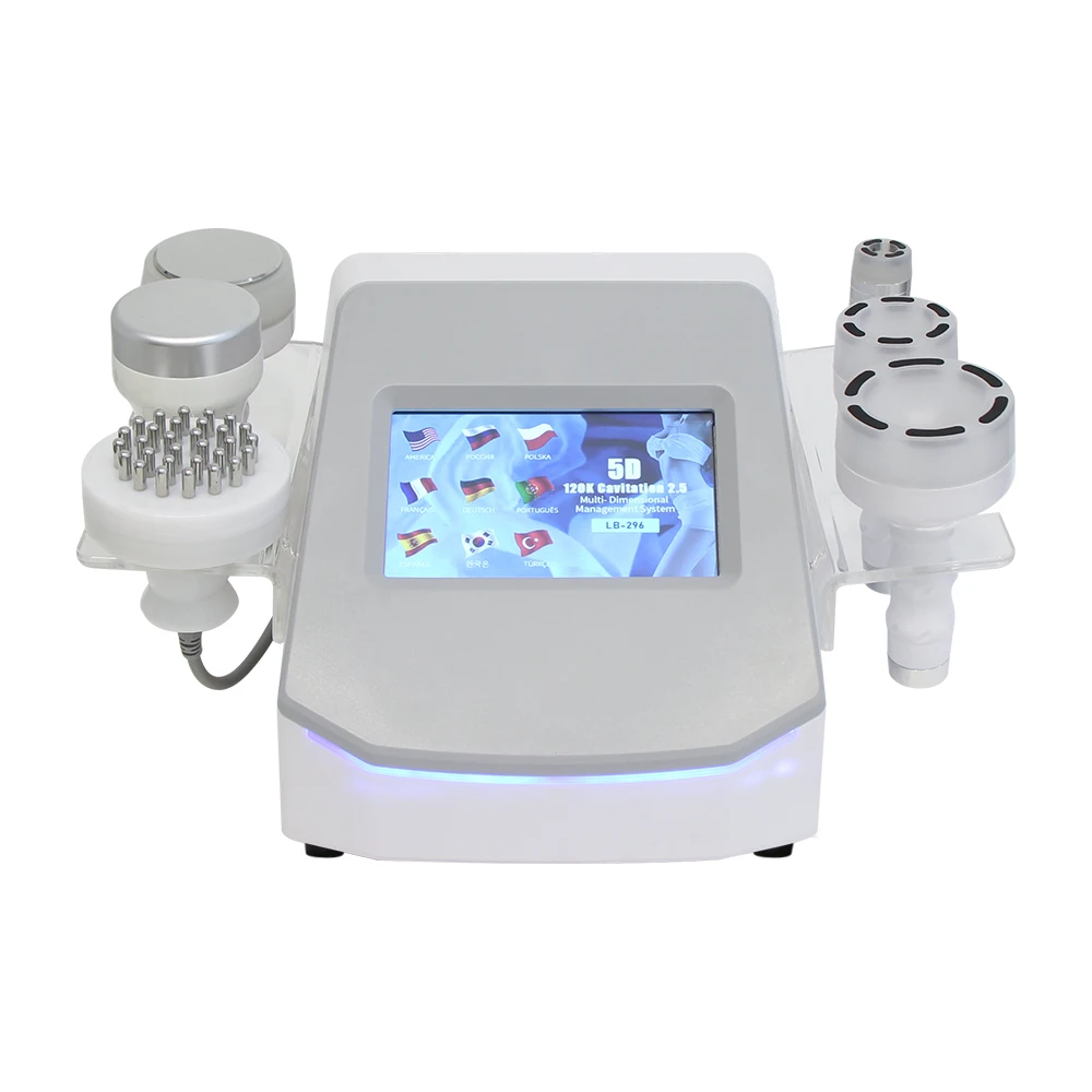 120K Ultrasone Cavitatie 6 in 1 Machine Vacuüm Afslanken Lichaamsmassage Anti-cellulitis Huidverstrakking Lifting Schoonheid Apparaat WL12
