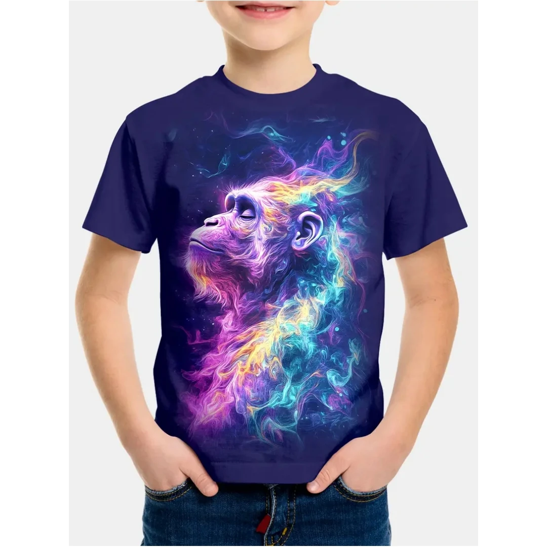 

Clothes for Kids Fashion Tops T-Shirt for Girls Summer Children Top Short Sleeve Boys' T-Shirt Outdoor Casual Boy Child T Shirt