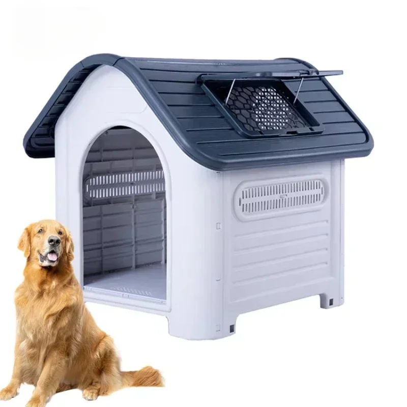 Outdoor Weather and Water Resistant Detachable Small Medium Puppy Pet Shelter Plastic Pet House Outdoor