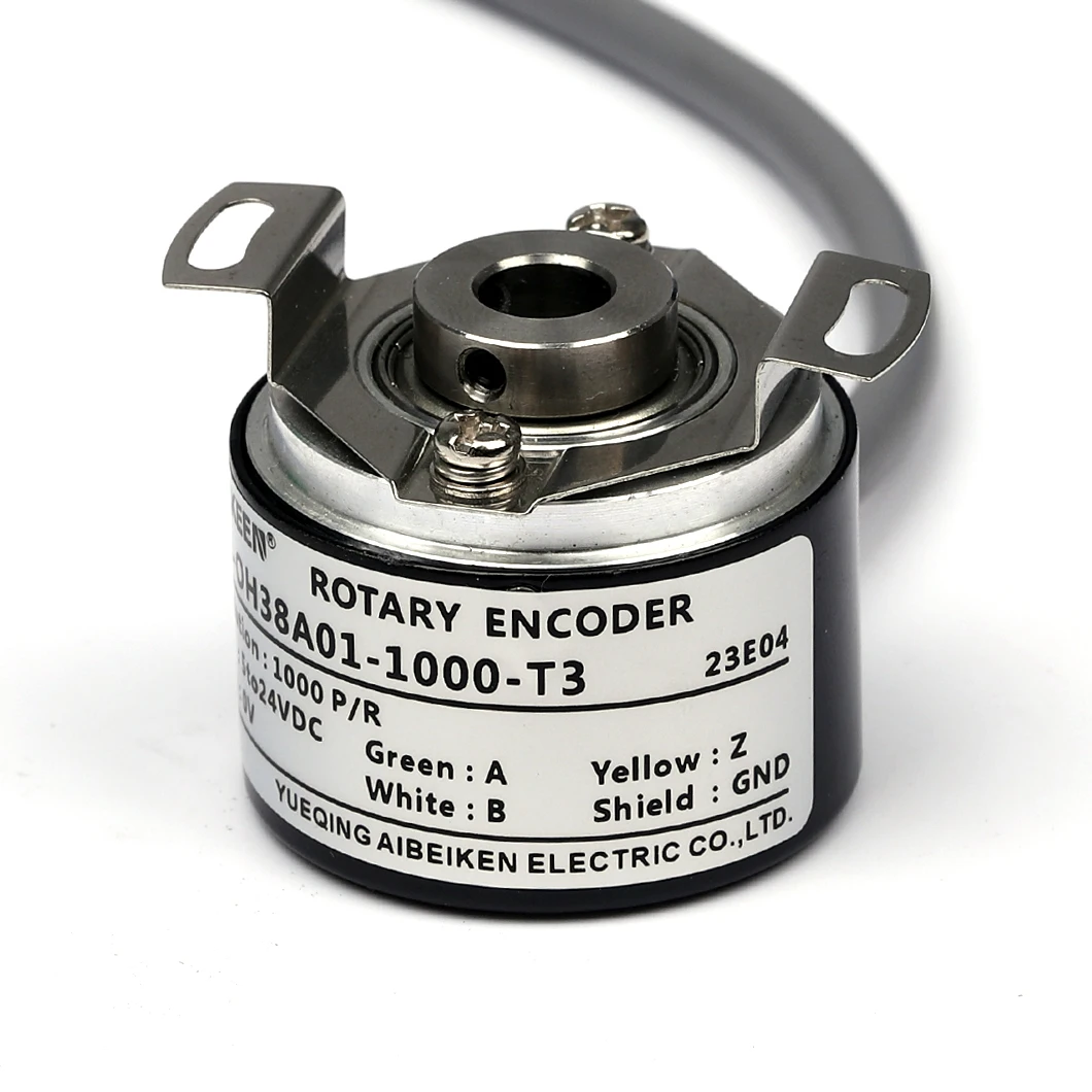 ABILKEEN 38mm Magnetoelectricity Rotary Encoder 8MM Hollow Shaft 2048PPR Incremental Encoder ABZA/B/Z/ 6Phase Output