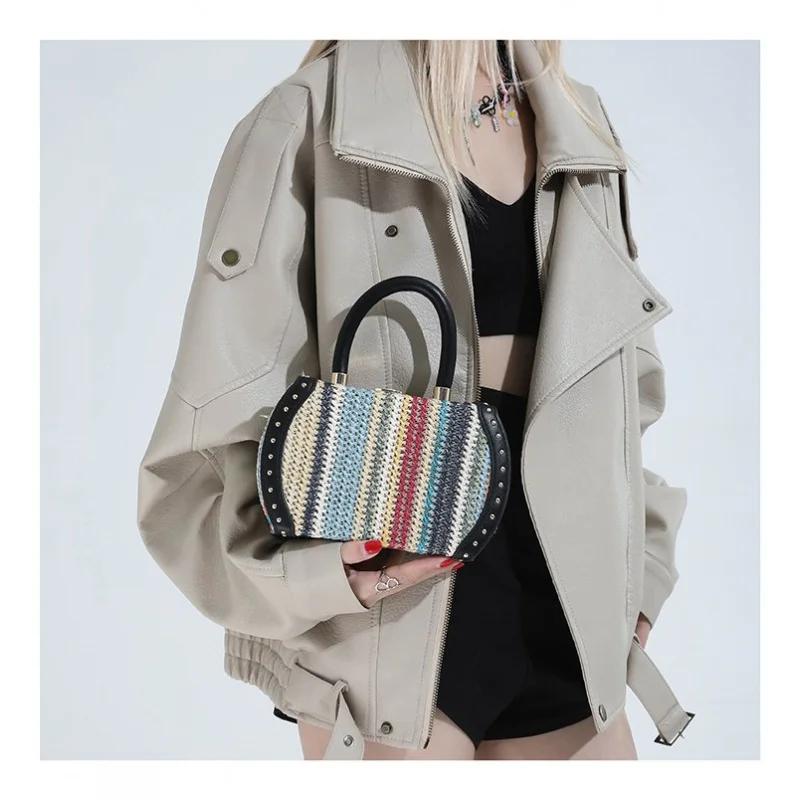 

Женская сумка-мессенджер из кожи с принтом Jaguar и Warsaw, повседневная, винтажная, легкая, мягкая, повседневная ​