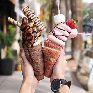 커토시 굴뚝 케이크 오븐 전기 아이스크림 충전, 커토스 칼락스 기계, 주방 장비, 8 롤러