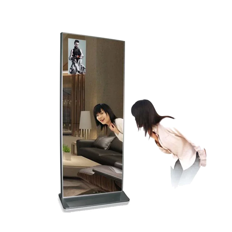 Smart Fitting Gym Magic Mirror Display Interactive Multi Screen Display LCD Fitness Mirror Workout Touch Screens